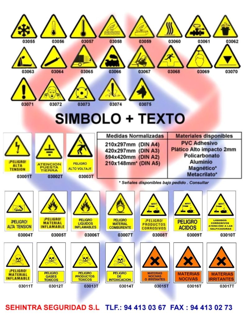 SEÑALES DE ADVERTENCIA - SEHINTRA SEGURIDAD SEÑALIZACIONES Y ESTUDIOS ...